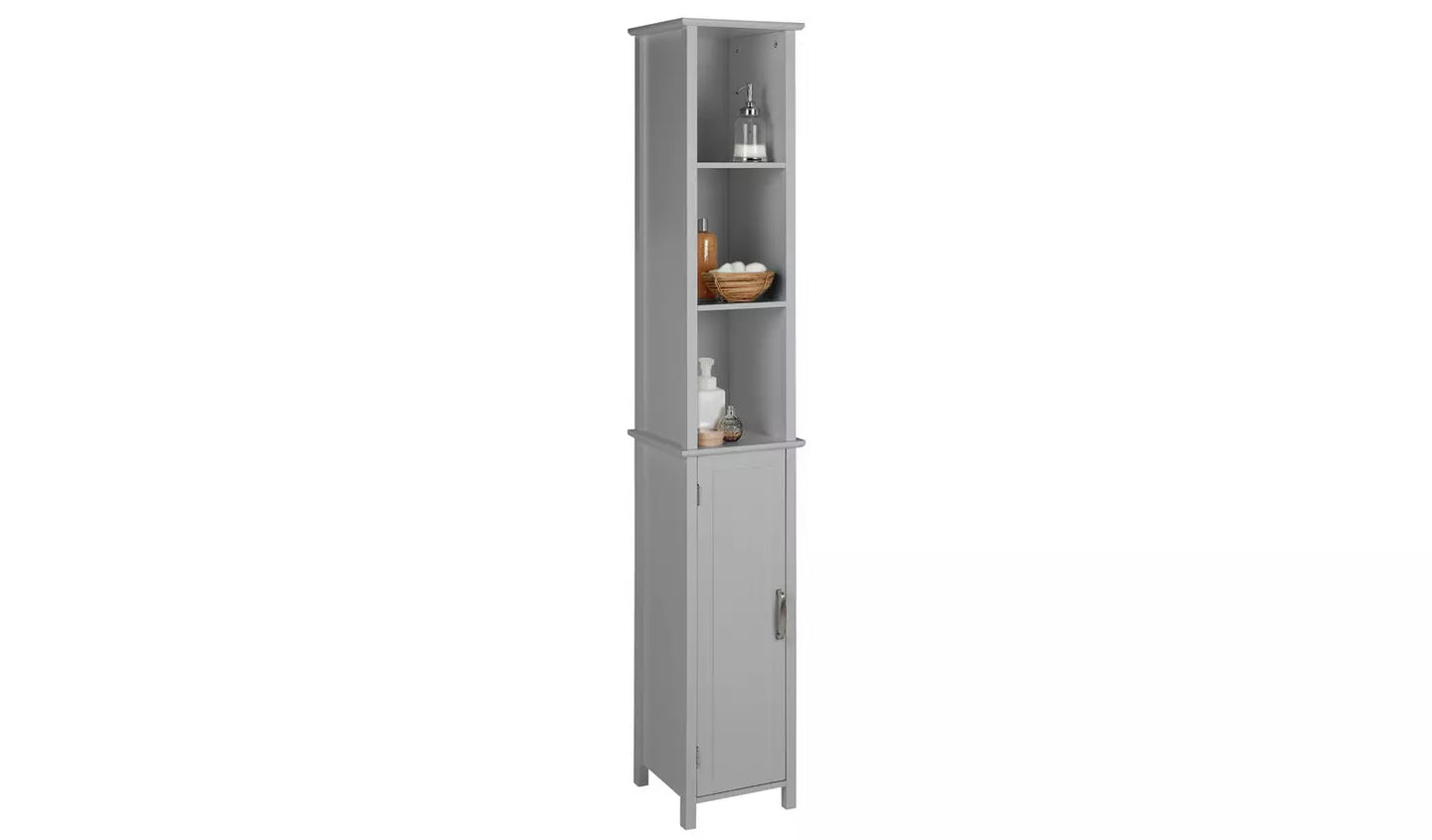 Assembled Tongue & Groove Tallboy - Grey